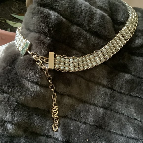 Gold and Pearl multi-strand Chain Belt main image 5